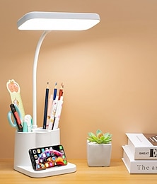 economico -lampada da scrivania a led flessibile lampada da studio con portapenne lampada da scrivania a led con touch dimmerabile supporto a led lampada da scrivania lampada da lettura creativo intelligente