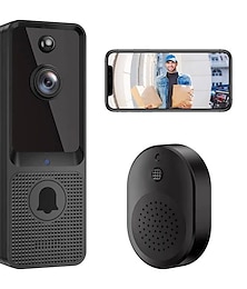 billiga -trådlös dörrklocka kamera med ringsignal smart video dörrklocka kamera med rörelsedetektor molnlagring hd live bild 2-vägs ljud mörkerseende 2,4g wifi för iOS och Android