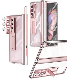 economico -telefono Custodia Per Samsung Galaxy Piegatura a Z 7 Z Fold 5 Z Fold 4 Z Fold 3 Custodia Integrale con Proteggi Schermo Protezione Completa Protezione Lente Fotocamera Trasparente Vetro Temperato PC