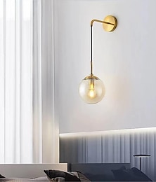 billige -58cm led vegglamper kreativ nordisk stil vegglamper sfærisk design vintage soverom stue gang trapp glass vegglampe ip54 : 110-120v 220-240v