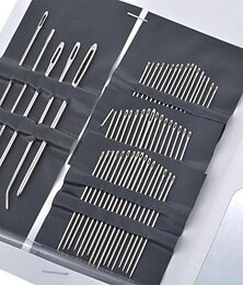 billiga -55 st/set nålar i rostfritt stål set handstygn verktyg hushåll olika storlekar sytillbehör gör-det-självhantverk