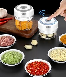 Χαμηλού Κόστους -100/250ml μίνι φορητός ηλεκτρικός κόφτης σκόρδου usb φόρτιση μηχανή πουρέ τζίντζερ στιβαρή ανθεκτική μηχανή σπαστήρα λαχανικών τσίλι εργαλεία κουζίνας αξεσουάρ κουζίνας