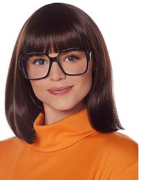 economico -Parrucca Velma - Parrucche per feste cosplay di Scooby-Doo, parrucche di Halloween