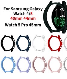 Χαμηλού Κόστους -1 πακέτο Ρολόι Case Συμβατό με Samsung Galaxy Watch 5 Pro 45mm / Watch 5 40mm / Watch 5 44mm / Ρολόι 4 40 χλστ / Ρολόι 4 44 χλστ Ανθεκτικά στις γρατσουνιές Τραχύς Πλήρες κάλυμμα προφυλακτήρα PC