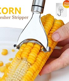 economico -spelafili per mais in acciaio inox con gancio autoadesivo per mais trebbiatrice per mais sbucciatore per mais sbucciatore per mais sbucciatore per frutta verdura gadget da cucina