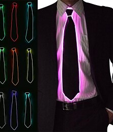 economico -cravatta illuminata a led per carnevale festival rave party spettacolo costume accessori