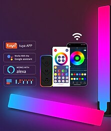 economico -rgb smart led light bar wifi bluetooth desktop sfondo atmosfera musica leggera sincronizzazione tv parete giochi per computer camera da letto luce notturna shustar