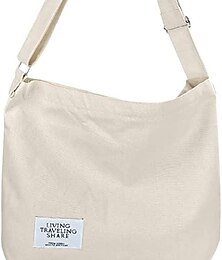 economico -borsa a tracolla in tela da donna – borsa a tracolla minimalista regolabile per uso casual, da viaggio e quotidiano