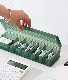 economico -cavo dati scatola di immagazzinaggio alimentazione cavo di ricarica caricatore del telefono cellulare disposizione della spina artefatto desktop scatola di gestione dei cavi avvolgicavo