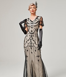 economico -Anni Ruggenti Anni 1920 Abito da cocktail Abito Flapper Vestito Mascherata Normale Il grande Gatsby Charleston Invitato al matrimonio Paillettes Per donna Halloween Carnevale Mascherata Carnevale