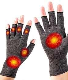 cheap -Copper Arthritis Compression Gloves Women Men Relieve Hand Pain Swelling and Carpal Tunnel Fingerless for Typing Support for Joints