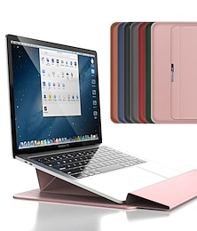 abordables -Sacoche ordinateur portable 12 " 14" 15.6" pouce Compatible avec Macbook Air Pro, HP, Dell, Lenovo, Asus, Acer, Chromebook Notebook Waterproof faux cuir Couleur unie pour Bureau