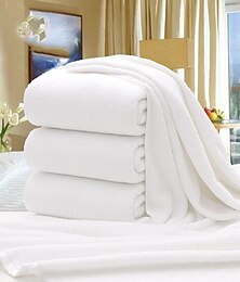 abordables -serviettes de bain solides pour salle de bain d'hôtel, draps de bain ultra doux 100% coton turc, grande serviette de bain très absorbante, serviettes de douche de qualité supérieure, 1 pc pour mariage