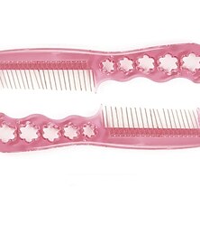 billige -Hair Combs / Hair Tool Plastic / Steel Stainless Wig Brushes & Combs comb Wear-Resistant / Classic / Easy to Carry 1 pcs Daily / Family Gathering Vintage / Korean / Folk Style