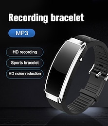 billiga -bärbar hd digital röstinspelare bärbart armbandsstöd musikspelare automatisk intelligent inspelning sportarmband för löpmötesinlärning