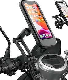 economico -Supporto per telefono da moto Attacco cellulare per bici Pieghevole Impermeabile Rimovibile Porta telefono per Moto Bicicletta Compatibile con Cellulari con meno di 6,8 pollici Appendini per cellulare