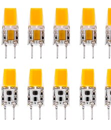 billige -led bi-pin lys 10 stk gy6.35 5w led stearinlys led mais lys 500 lm cob perler varm hvit ac/dc 12v krystall lysekrone lyskilde energisparende og miljøvennlig pære