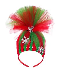 cheap -Santa Claus Elf Headband Girls' Christmas Christmas Christmas Eve Kid's Party Christmas Polyester Headpiece