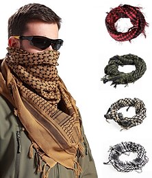 abordables -Men's Women's Scarves Neck Gaiter Daily Holiday Cotton and Linen Vintage Retro Warm Casual / Daily 1 PC
