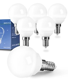 halpa -led globe polttimot 6 kpl 6w 550 lm e14 g45 20 led helmiä smd 2835 lämmin valkoinen kylmä valkoinen luonnonvalkoinen 220-240 v