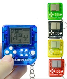 お買い得  -1 個ポケットミニクラシックゲーム機子供のハンドヘルドレトロノスタルジックなゲームコンソールとキーチェーンハムスタービデオゲーム 26 ゲームギフト