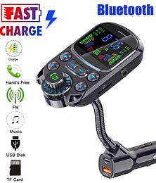 voordelige -BC86 Bluetooth carkit Handsfree in de auto Bluetooth QC 2.0 QC 3,0 Radio MP3 Automatisch