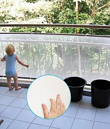 お買い得  -耐久性のある子供の安全保護ネット多目的バニスターガードデッキフェンスファインメッシュ保護用バルコニーガーデンヤード階段