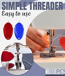 baratos -10 pçs/set idosos guia agulha enfiador automático fácil dispositivo diy máquina de costura linha punch stitch acessório ferramenta