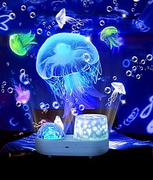 cheap -Ocean Light Projector for Bedroom 360 Degree Rotating Night Lights Projector 6 Colors Double-Layer Stereo Projection Effect Galaxy Projection Night Light Kids Toys Birthday
