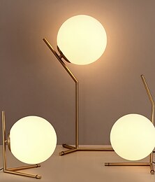 economico -Lampada Da Tavolo Sfera Design Lampada Da Lettura Lampade Ambiente Moderno Contemporaneo Alimentazione Dc Per Negozi Caffè Ufficio Ottone 110240v