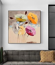 abordables -Mintura peintures à l'huile de fleurs faites à la main sur toile art mural décoration image abstraite moderne pour la décoration intérieure roulé sans cadre peinture non étirée