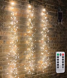 economico -luci della stringa della cascata luci fiabesche del led 2m 200 leds luci delle viti filo di rame festa di nozze di natale decorazione dell'albero di festa