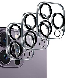 Χαμηλού Κόστους -[3 συσκευασία] Προστατευτικό φακού κάμερας Για Apple iPhone 15 Pro Max Plus iPhone 14 Pro Max iPhone 13 iPhone 12 iPhone 11 Σκληρυμένο Γυαλί Επίπεδο σκληρότητας 9H Υψηλή Ανάλυση (HD