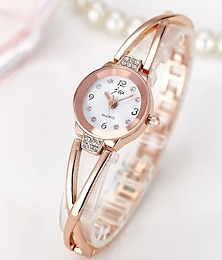 cheap -Quartz Watch for Women's  Analog Quartz Casual Fashion Rhinestone Watches Luxury Brand Stainless Steel Bracelet Watches Ladies Quartz Dress Watches