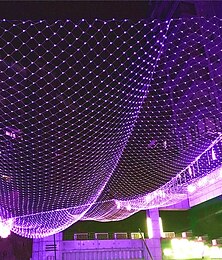 abordables -Lumière en Filet LED 8x10M 2600Led Lumière d'Hiver de Noël/Halloween Pour Jardin Mariage Fête Décoration de Rideau de Fenêtre Guirlande Éclairage de Noël AC85-265V EU US AU UK Plug