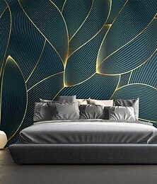 abordables -Papel pintado mural 3d pegatinas de pared hojas imagen de contorno abstracto adecuado para hotel sala de estar dormitorio art deco