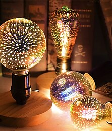 preiswerte -weihnachten 3d feuerwerk glühbirnen dekorationen led birne e27 5w 85-265v vintage retro edison glühbirne stern feuerwerk lampe urlaub nachtlicht neuheit weihnachten