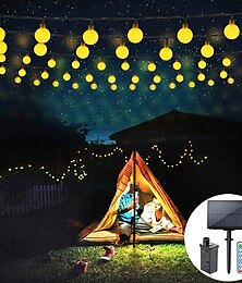 cheap -Outdoor Globe String Lights Solar/Plug in Remote Control 10M 20M 30M 40M 50M Party Holiday String Lights Creative String Lights Holiday 1set