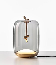 お買い得  -ベッドサイドランプテーブルランプ、3000k 18cmモダンミニマリストアートガラステーブルランプスタディルームベッドサイドベッドクリエイティブテーブルランプ調節可能なクラシックノーブルベッドルームランプ110-240v