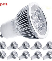 baratos -LED Spotlight Light 10pcs 5W GU10 4W Led Spot Light Foco LED Lamp 85-265V for Home Hotel Dect 3W