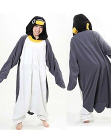 preiswerte -Erwachsene Kigurumi-Pyjamas Nachtwäsche Pinguin Zeichen Pyjamas-Einteiler Lustiges Kostüm Flanell Cosplay Für Herren und Damen Karneval Tiernachtwäsche Karikatur