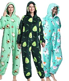 preiswerte -Karneval Charakter Nachtwäsche Onesie-Kostüm Panda Dinosaurier Pyjamas-Einteiler Kigurumi-Pyjamas Für Erwachsene Männer und Frauen Karneval Karikatur