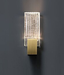 abordables -luces de pared led burbujas de cristal luces de pared interiores sala de estar dormitorio lámpara de pared de metal