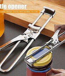 economico -master opener/barattolo regolabile & apribottiglie / apriscatole multifunzionale regolabile in acciaio inossidabile pinza per coperchio del barattolo / apribottiglie manuale per barattoli / accessori