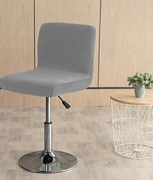abordables -Funda para taburete de bar, color burdeos, funda para taburete de bar, funda para silla de comedor, funda protectora de terciopelo para taburete de bar, funda para silla Parson, juego de 2, estilo