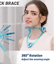 cheap -Adjustable Neck Support Braces Decompressed Shaping Cervical Traction Collar Forward Posture Corrector Health Care Stretcher