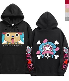 cheap -One Piece Tony Tony Chopper Hoodie Anime Cartoon Anime Front Pocket Graphic Hoodie For Couple's Men's Women's Adults' Hot Stamping