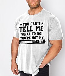 preiswerte -Herren Übergröße T Shirt Groß und hoch Graphic Rundhalsausschnitt Bedruckt Kurzarm Frühling Sommer Modisch Strassenmode Basic Komfortabel Casual Sport Oberteile