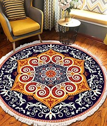 billige -mandala dusk rundt teppeområde teppe etnisk stil rom stue soverom salongbord gulvmatte