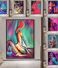 abordables -1 panel de impresiones de personas, arte de pared desnudo, imagen moderna, decoración del hogar, regalo para colgar en la pared, lienzo enrollado sin marco sin estirar